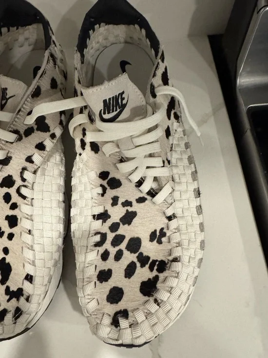 Nike Air Footscape Woven in White Cow running shoes sneakera street print 42/10 - Picture 4 of 7